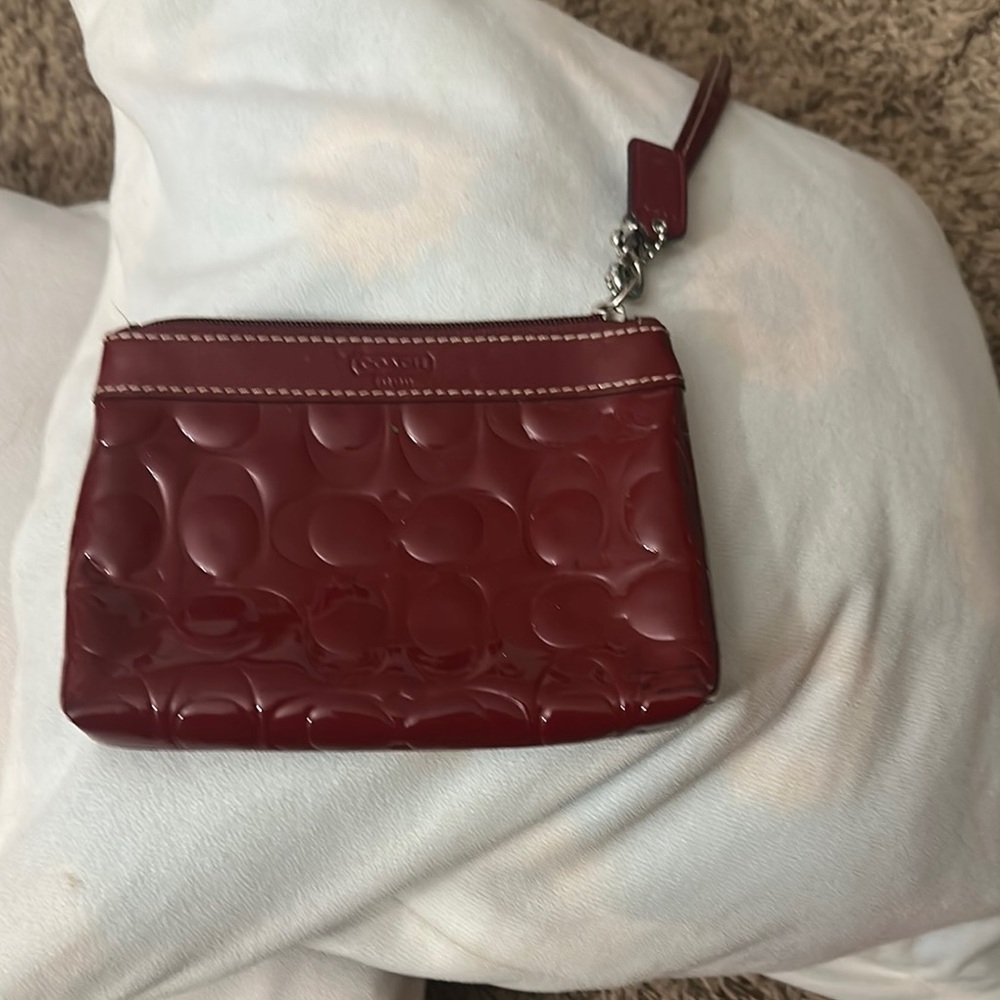 Coach Red Wristlet